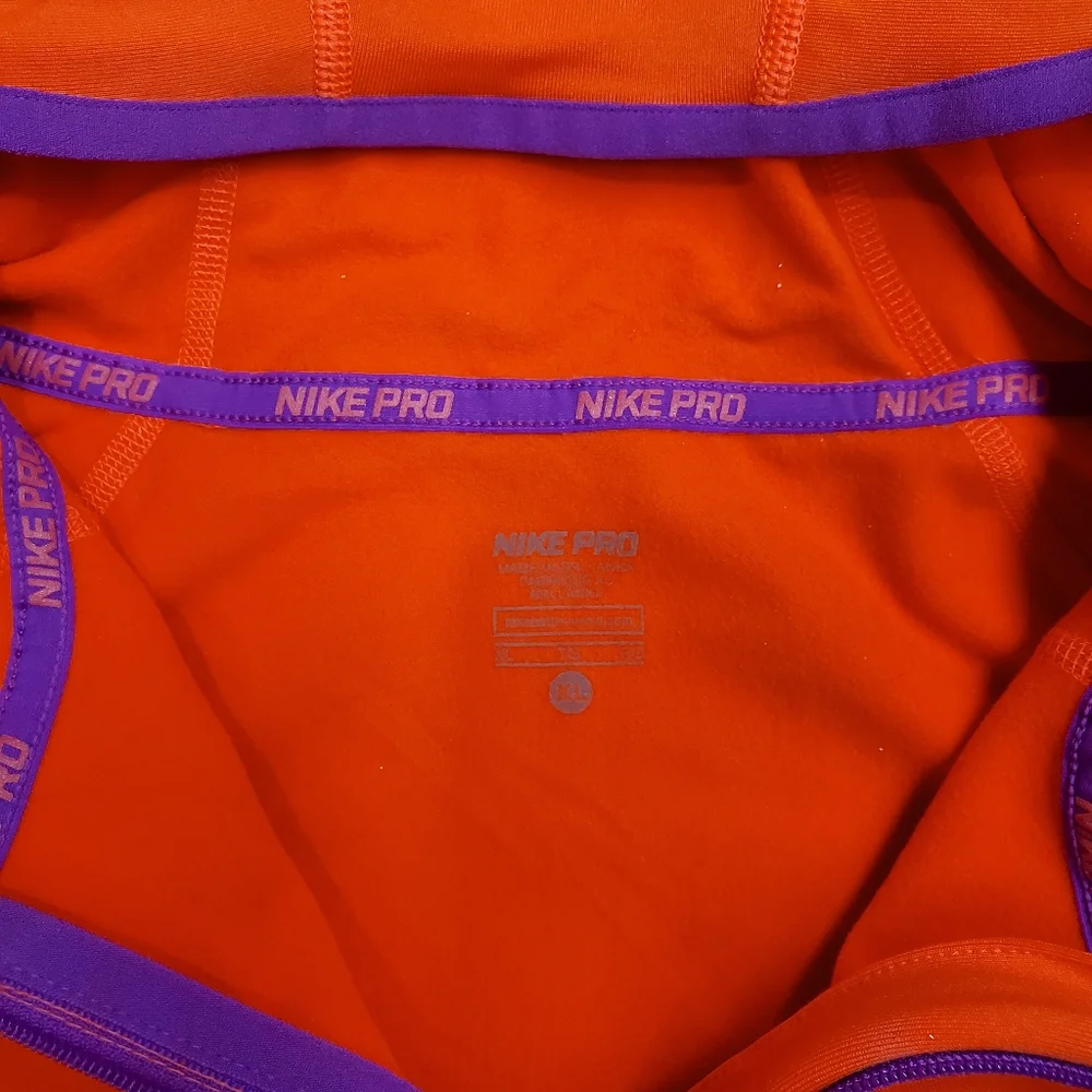 Nike Pro Girl's Dri Fit Light Hoodie Youth XL 1/4 Zip Stretch Athletic Soft